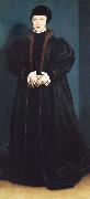 Hans holbein the younger Christina of Denmark,Duchess of Milan oil painting artist